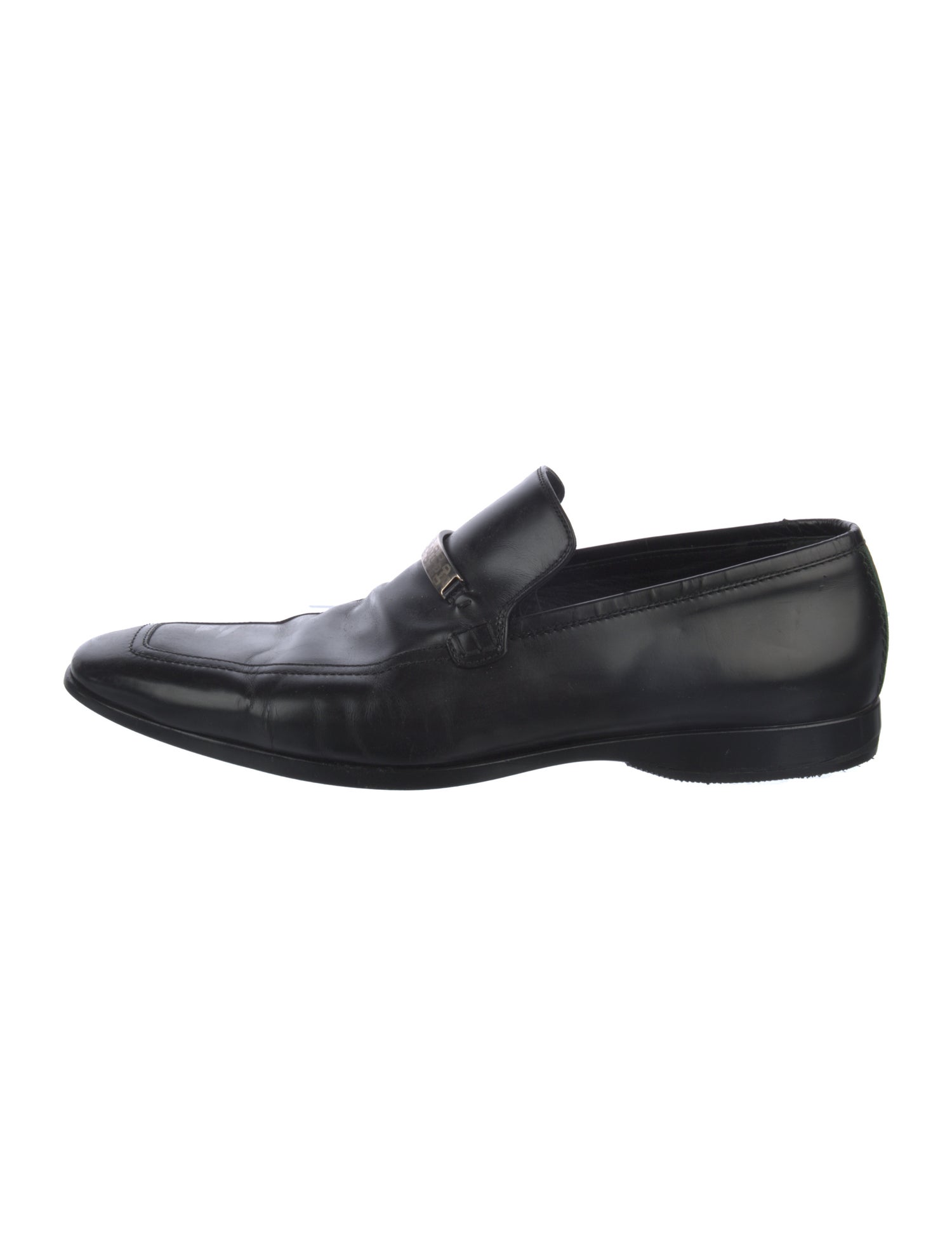 Gucci Horsebit Accent Leather Dress Loafers