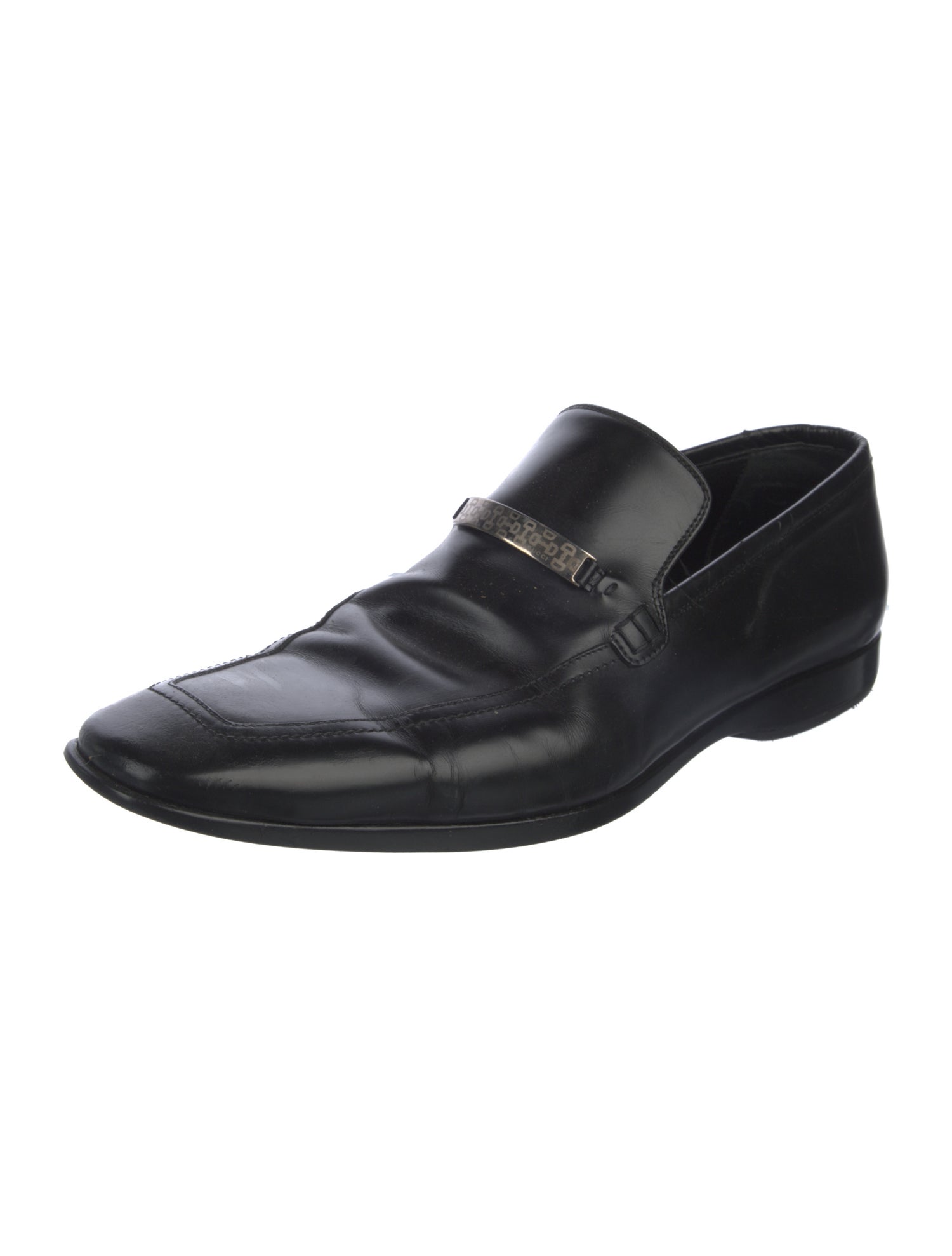 Gucci Horsebit Accent Leather Dress Loafers