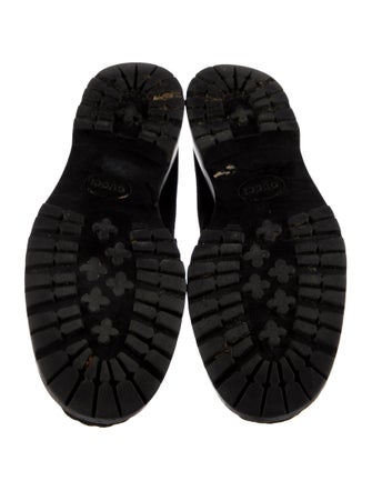 Gucci Horsebit Accent Suede Loafers