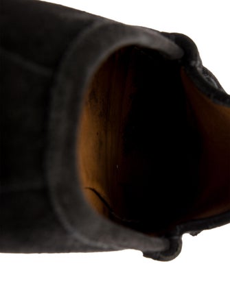 Gucci Horsebit Accent Suede Loafers