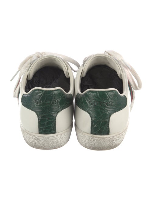 Gucci Web Accent Leather Sneakers