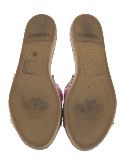 Gucci Quilted Pattern Leather Espadrilles