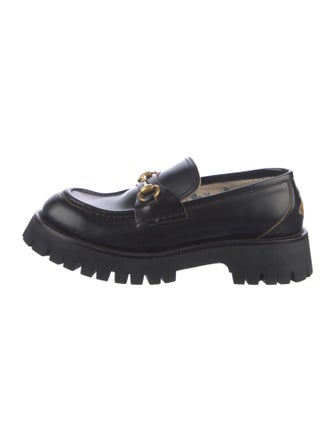 Gucci Horsebit Accent Leather Loafers