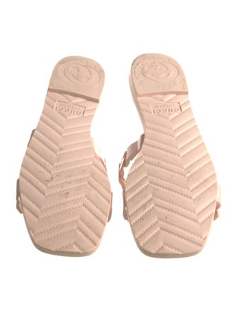 Gucci Rubber Chain-Link Accents Slides