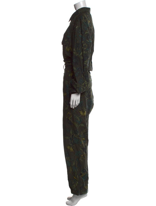 Gucci Floral Print Mock Neck Jumpsuit