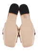 Gucci Double G Logo Leather Slides