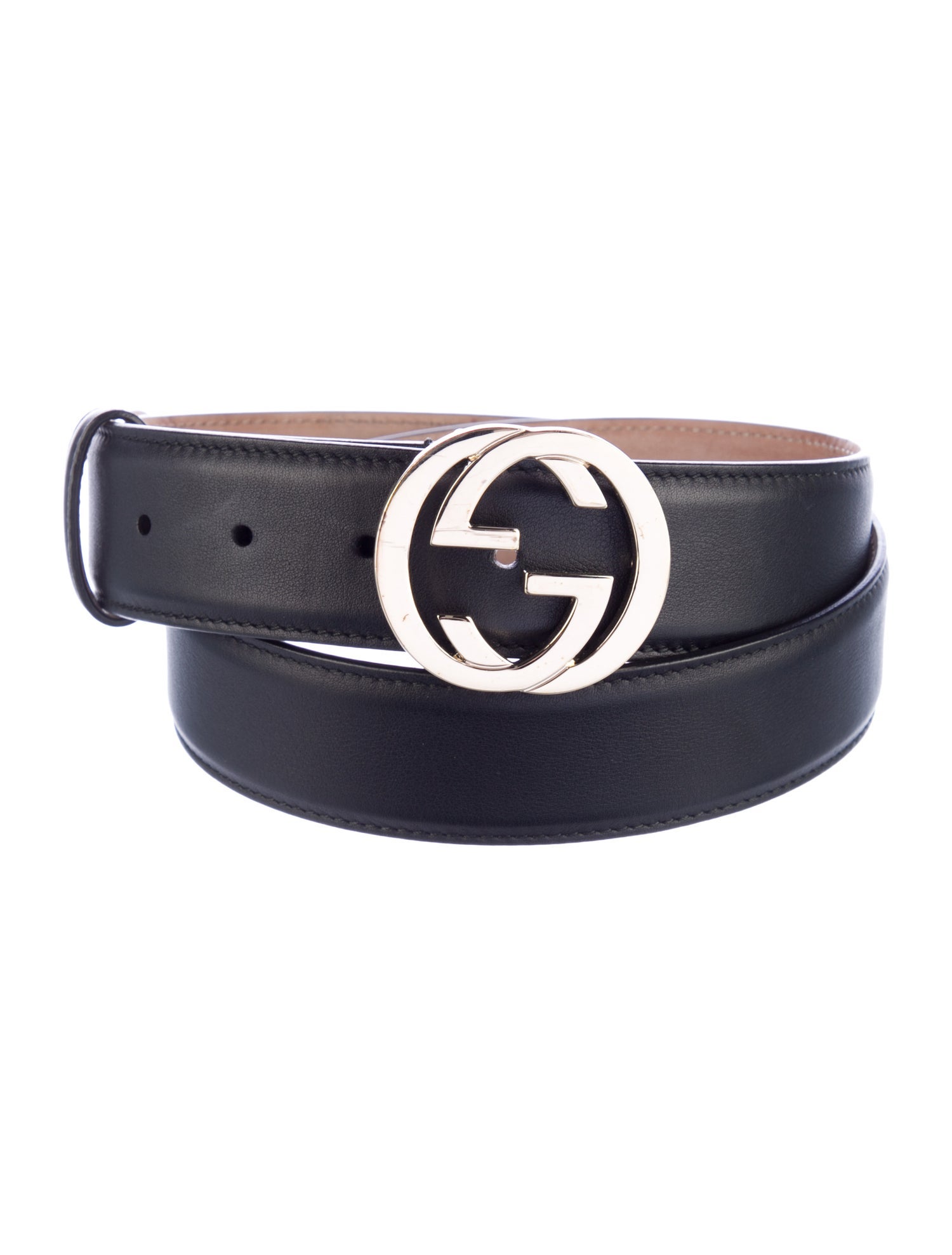 Gucci Interlocking G Logo Leather Belt