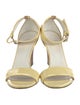 Gucci Interlocking CC Logo Patent Leather Sandals