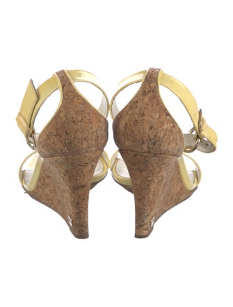 Gucci Interlocking CC Logo Patent Leather Sandals