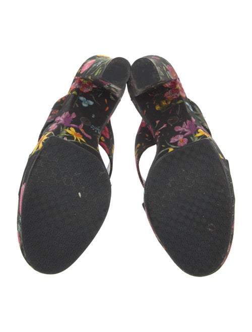 Gucci Flora Knight Print Canvas Slides