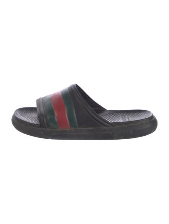 Gucci Rubber Striped Slides