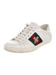 Gucci Leather Graphic Print Sneakers