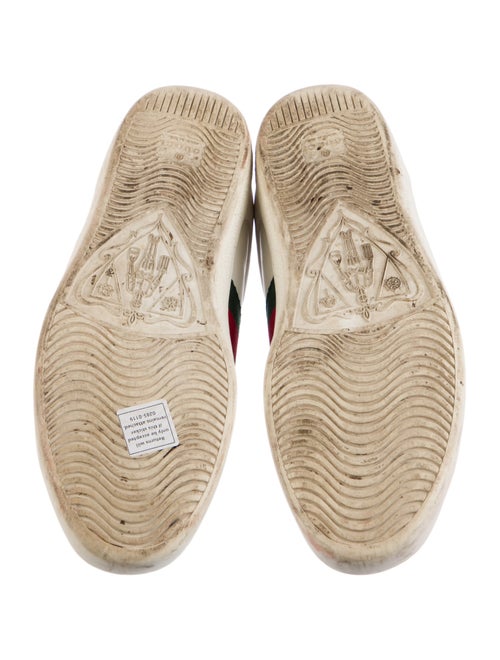 Gucci Leather Graphic Print Sneakers