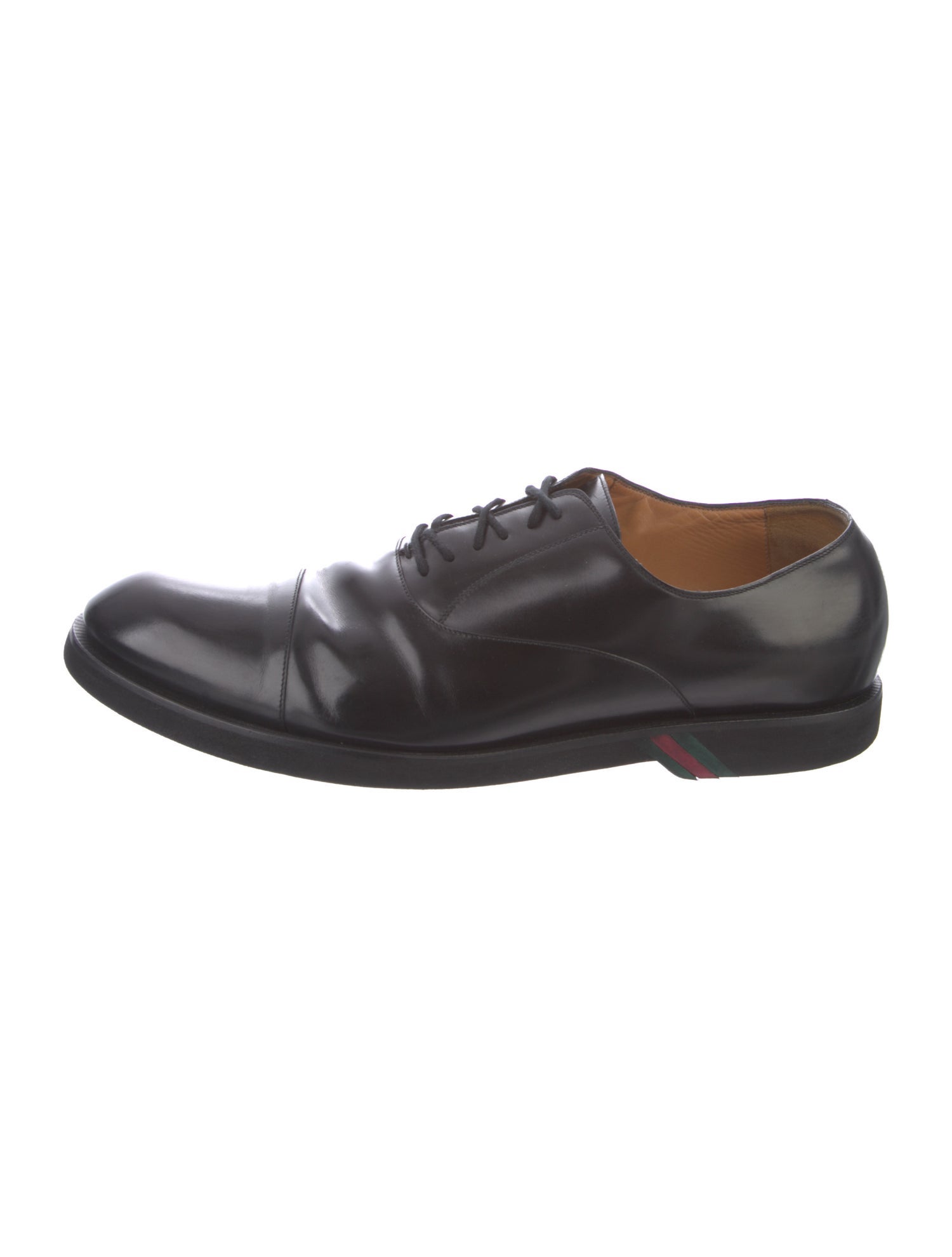 Gucci Double G Logo Leather Oxfords