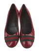 Gucci Web Accent Patent Leather Ballet Flats