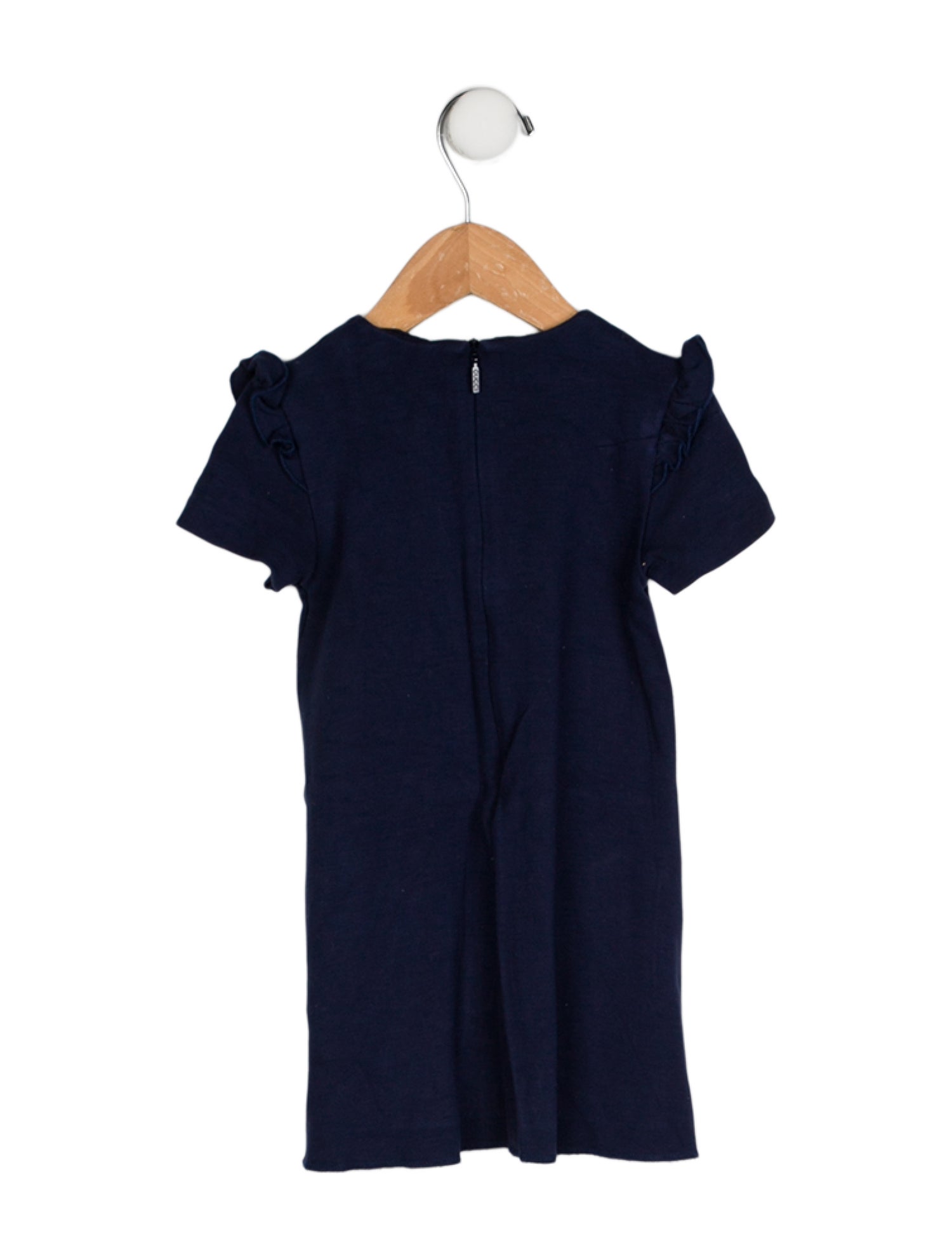 Gucci Girls' Ruffle Trimmed Bow Dress