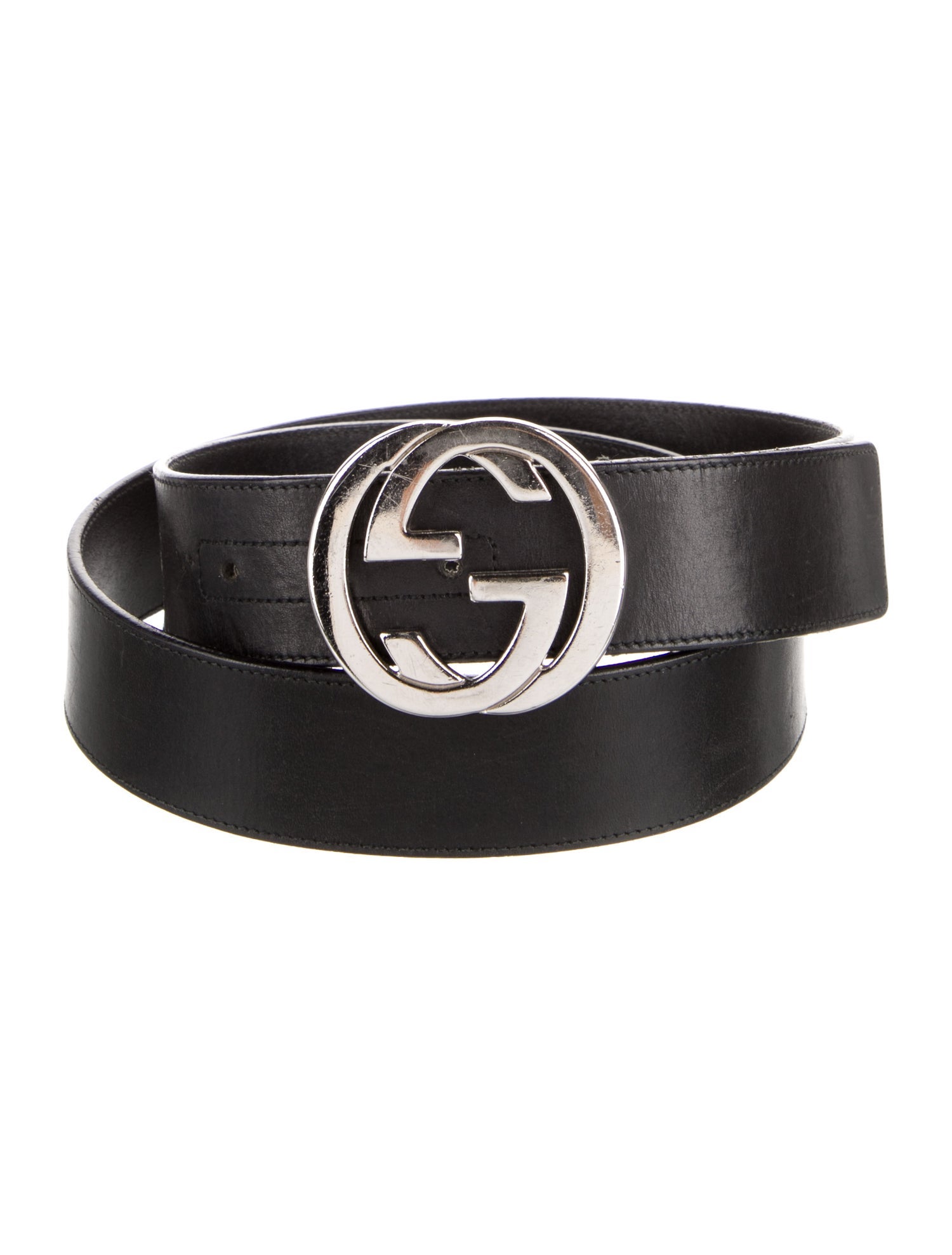 Gucci Interlocking G Logo Leather Belt