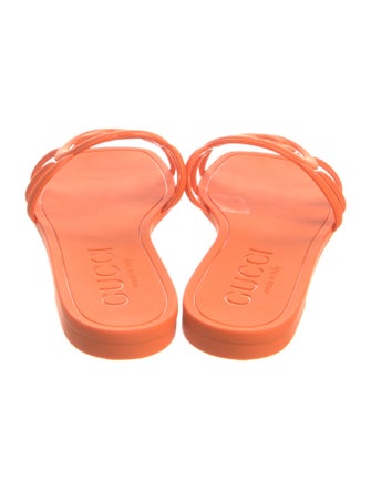 Gucci Interlocking G Logo Rubber Slides