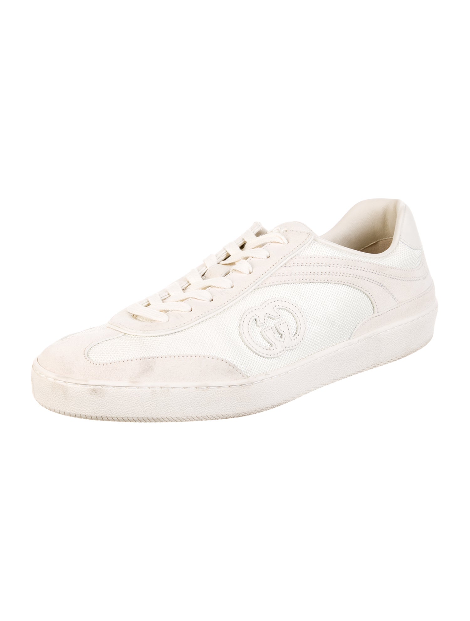 Gucci Interlocking G Logo Leather Sneakers