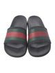 Gucci Web Accent Rubber Slides