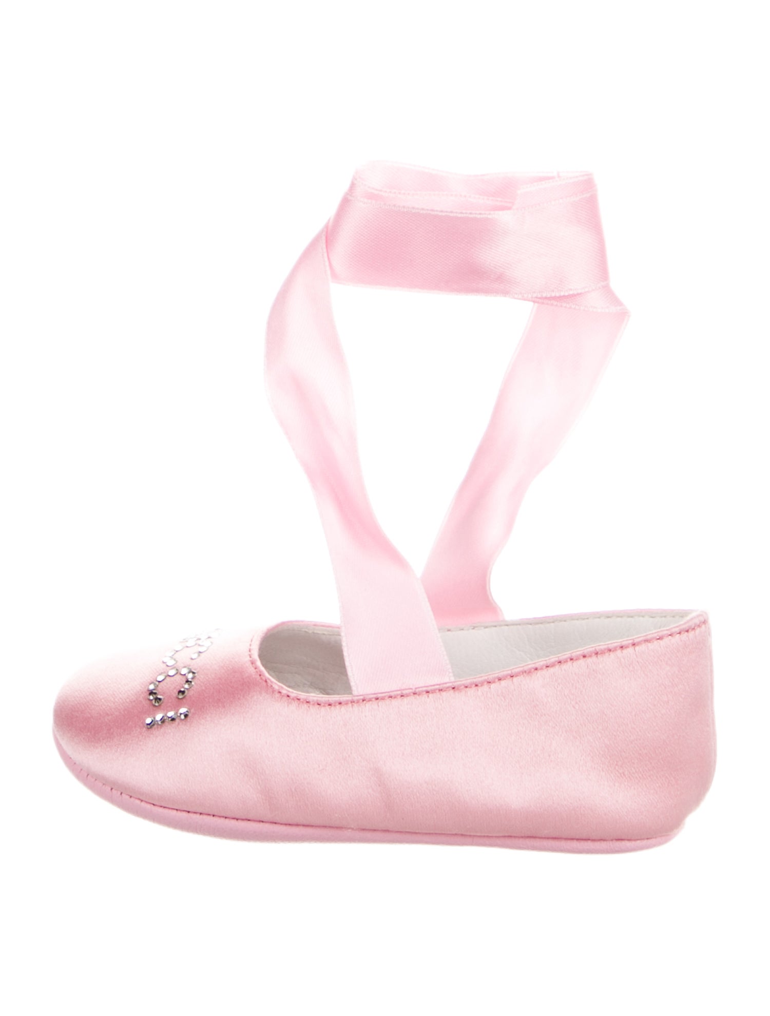 Gucci Crystal Logo Ballet Flats w/ Tags