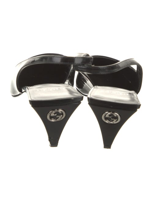 Gucci Patent Leather Slingback Pumps
