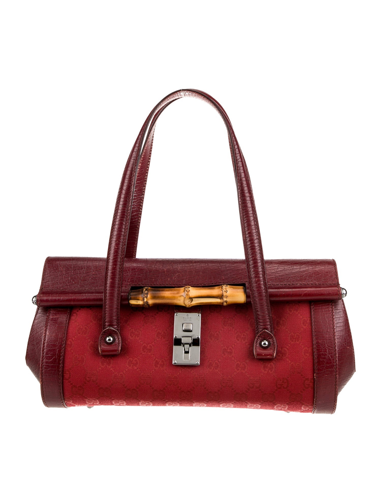 Gucci GG Canvas Bamboo Bullet Medium