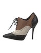 Gucci Leather Colorblock Pattern Pumps