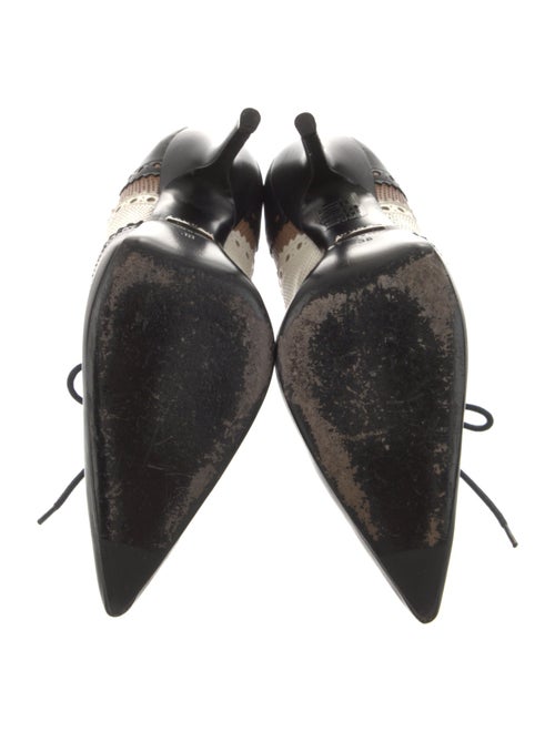 Gucci Leather Colorblock Pattern Pumps