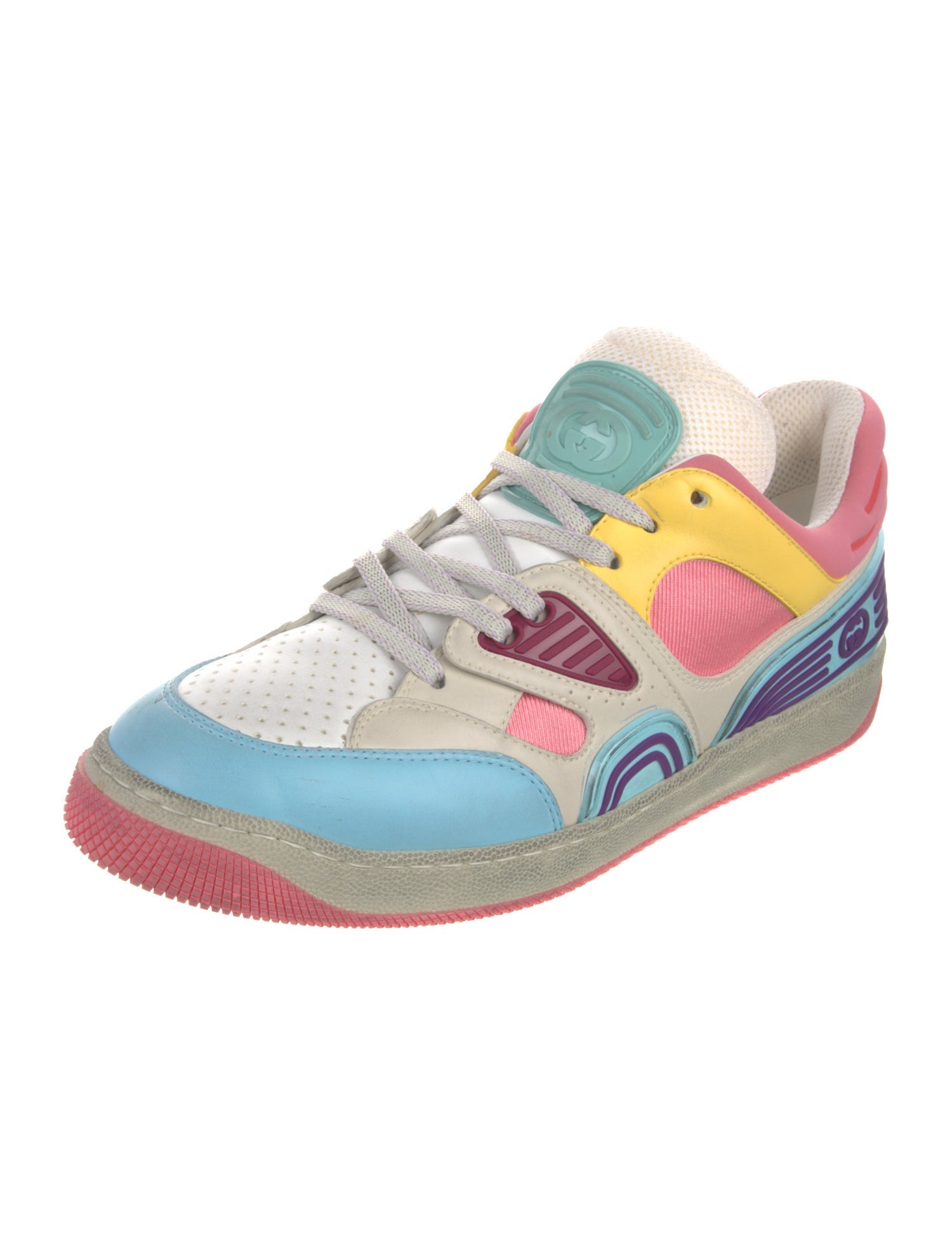 Gucci Interlocking G Logo Leather Sneakers