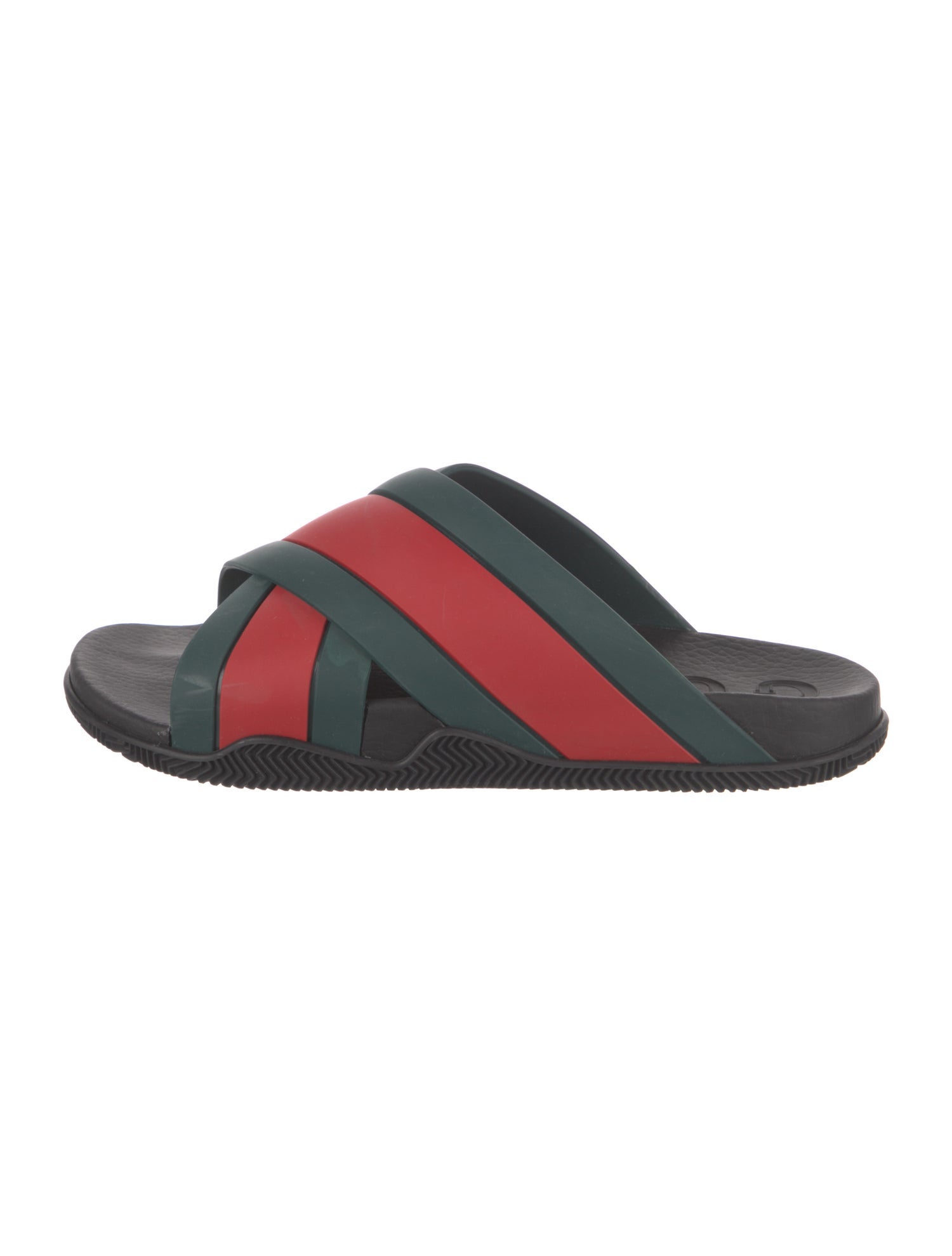 Gucci Web Accent Rubber Slides