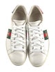 Gucci Web Accent Leather Sneakers