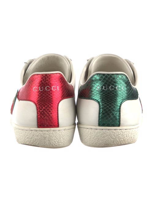 Gucci Web Accent Leather Sneakers
