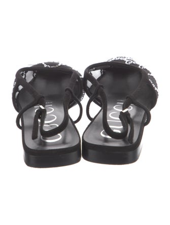 Gucci GG Logo Mesh Slingback Flats