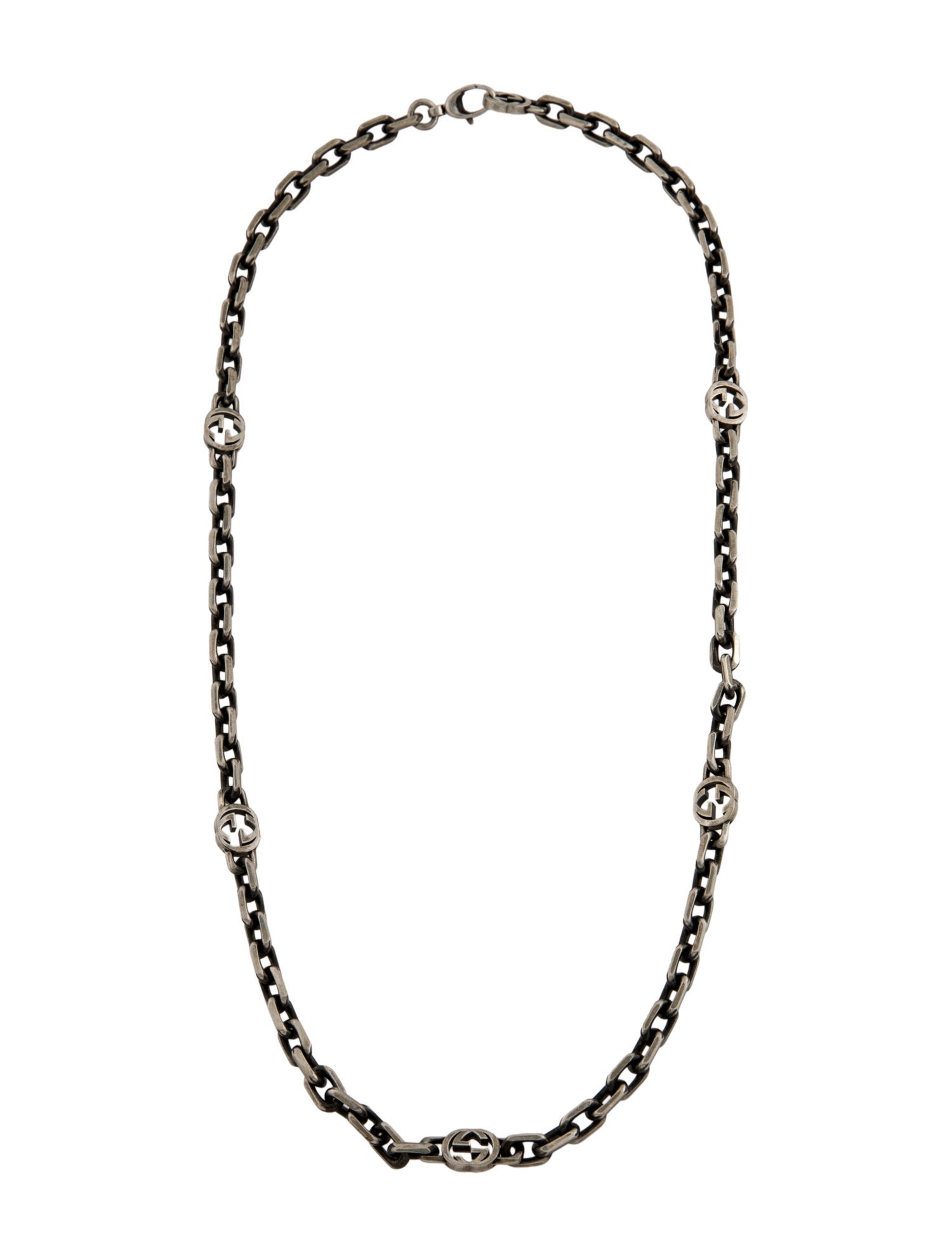 Gucci Interlocking G Station Necklace