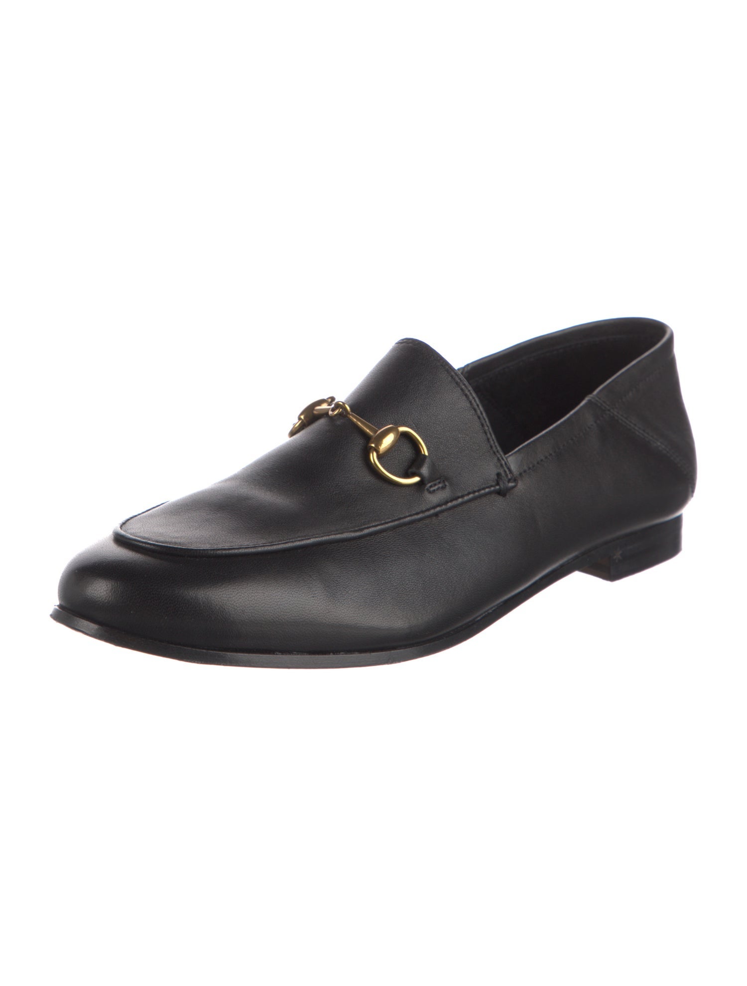 Gucci Horsebit Accent Leather Loafers