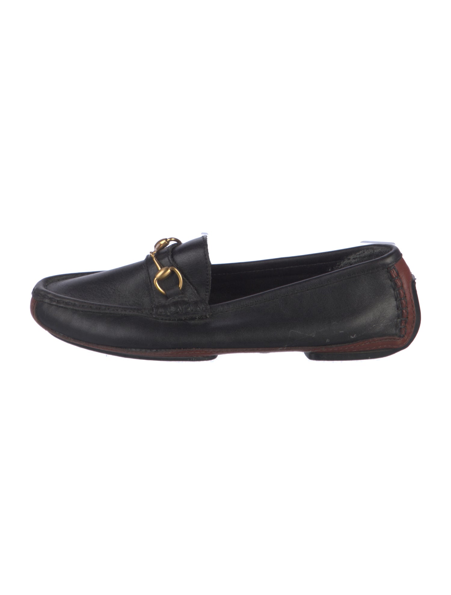 Gucci Vintage Horsebit Accent Loafers