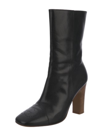 Gucci Interlocking G Logo Leather Boots