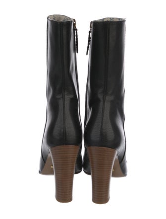 Gucci Interlocking G Logo Leather Boots