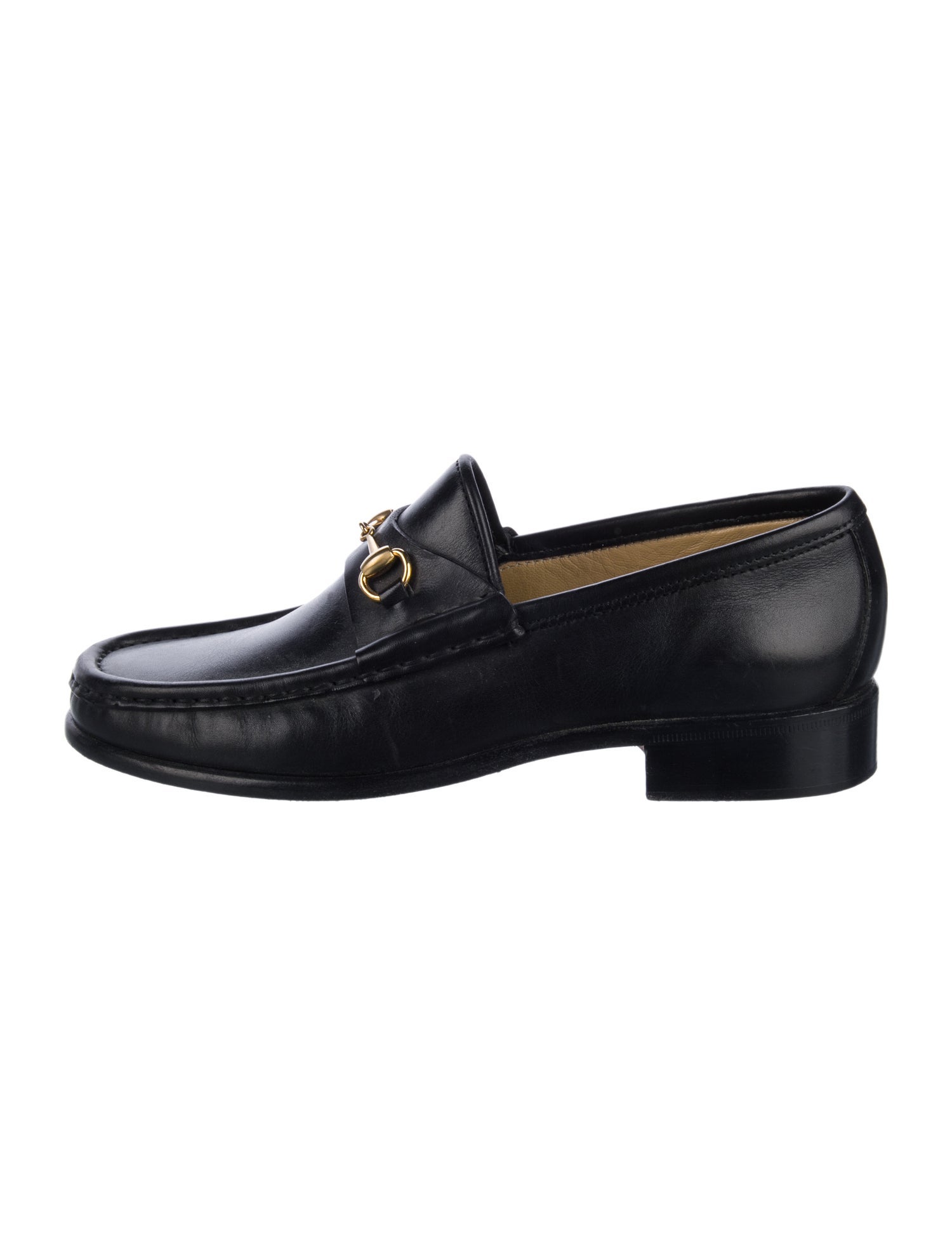 Gucci Horsebit Accent Leather Loafers