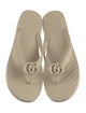 Gucci Double G Logo Rubber Flip Flops