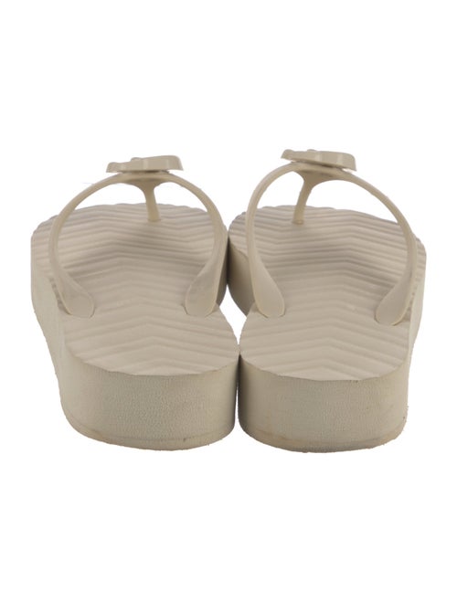 Gucci Double G Logo Rubber Flip Flops