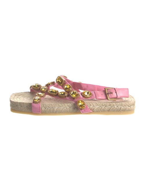 Gucci Crystal Embellishments Espadrilles