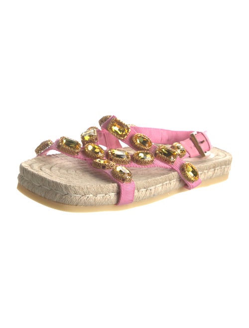 Gucci Crystal Embellishments Espadrilles