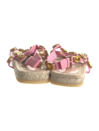 Gucci Crystal Embellishments Espadrilles