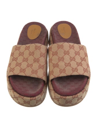 Gucci GG Canvas Canvas Slides