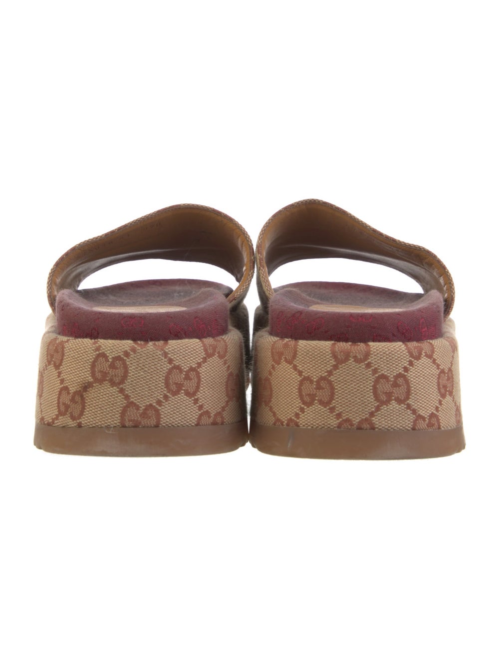 Gucci Canvas Slides Neutrals GG Canvas Platform - image 4
