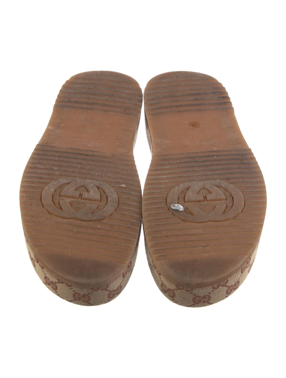 Gucci Canvas Slides Neutrals GG Canvas Platform - image 5