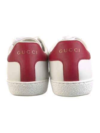 Gucci Web Accent Leather Sneakers