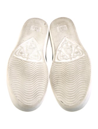 Gucci Web Accent Leather Sneakers